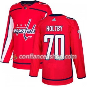 Adidas Maillot de Hockey Washington Capitals Braden Holtby 70 2017-2018 Rouge Authentic - Homme